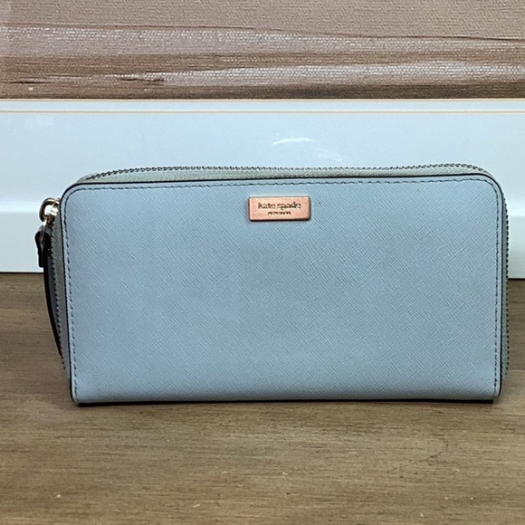 Kate Spade Light Blue Long Wallet - Picture 1 of 8